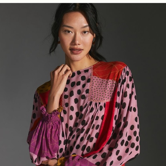 Bl_nk Miranda Peasant Blouse, NWT, XSP - Picture 4 of 5